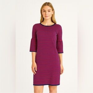 Sail to Sable Striped Bell Sleeve Dress